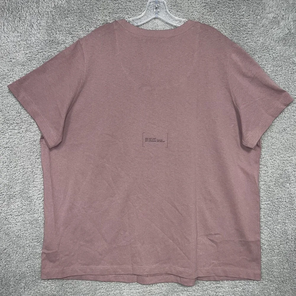 NWT adidas T Shirt Women's Plus 3X Taupe Raised Badge‎ of Sport Logo 2-Side Tee